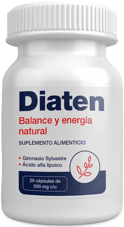 Diaten — 20 cápsulas para control de glucosa con Gymnema Sylvestre, Ácido Alfa-Lipoico, Melón Amargo y Vitamina C
