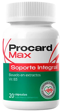 Procard Max — 20 cápsulas naturales para la presión arterial y salud cardiovascular